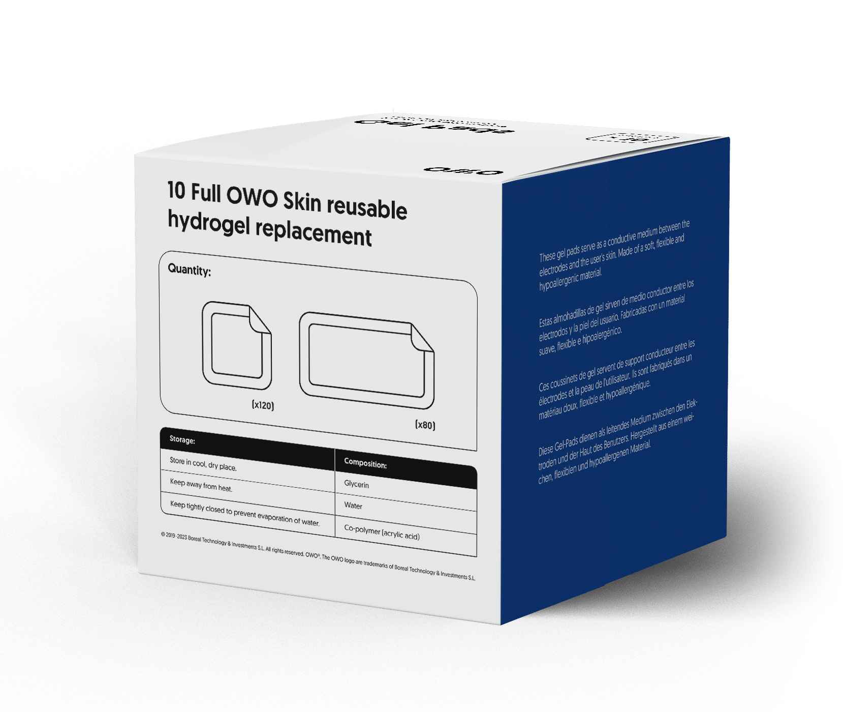 OWO Gel Pads 10 Replacement Pack for haptic gaming