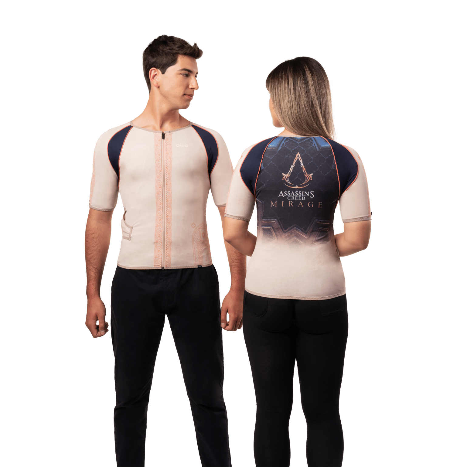 OWO Skin-Assasin's Creed_Haptic Vest_Couple Back_Product