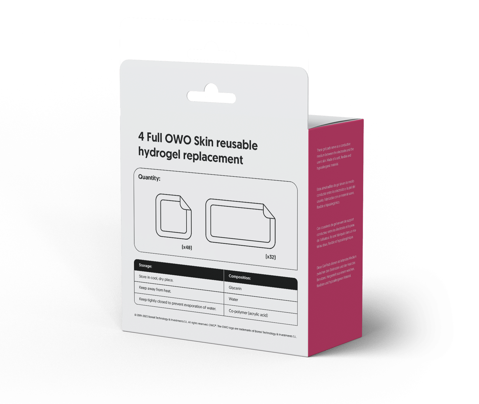 OWO Gel Pads 4 Pack for haptic gaming