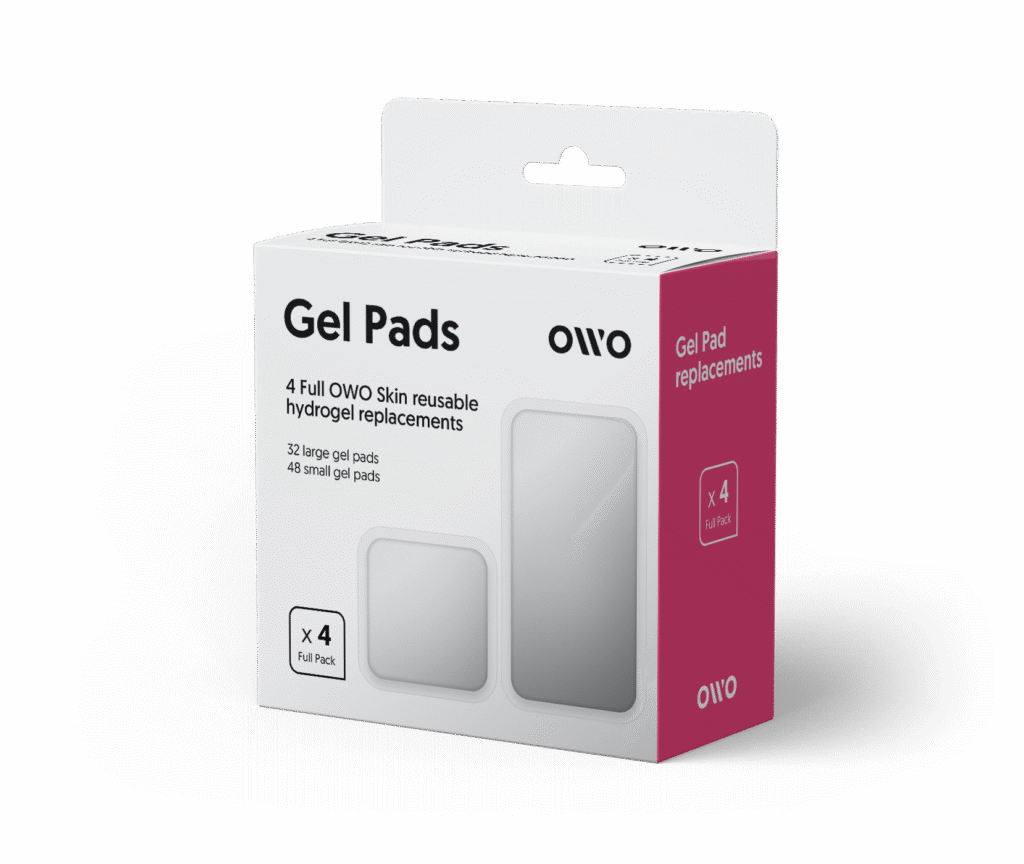 OWO Gel Pads 4 Pack for haptic gaming