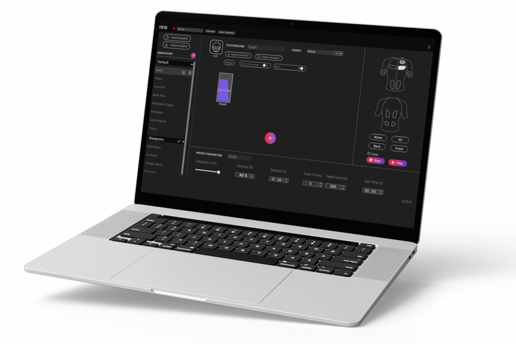 Sensation creator mockup