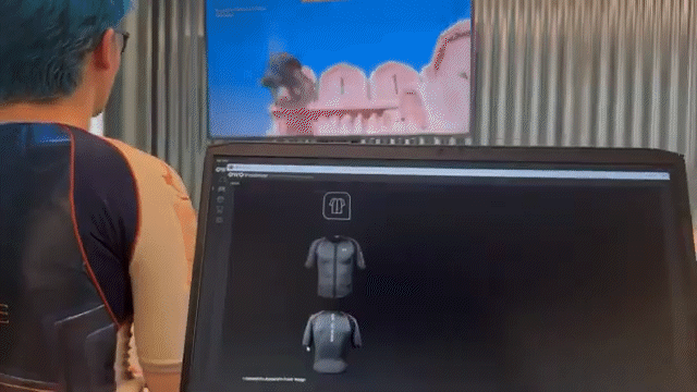 Streamer reacts to owo haptic vest playing assassins creed mirage