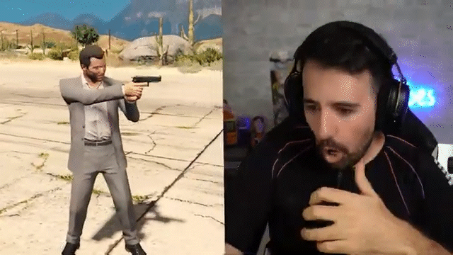 Streamer reacts to owo haptic vest playing gta 5