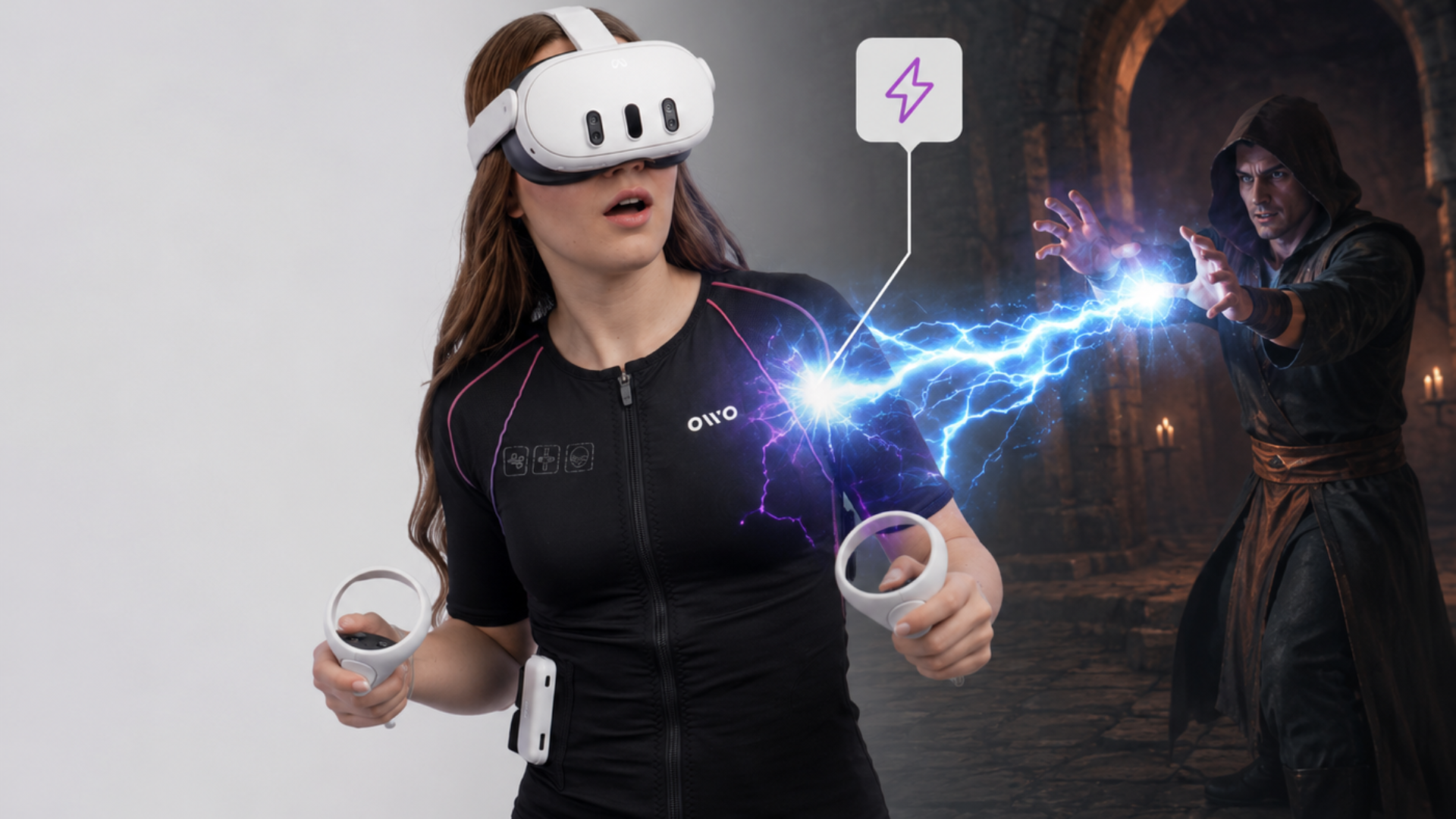 OWO Skin electrical haptic gaming technology