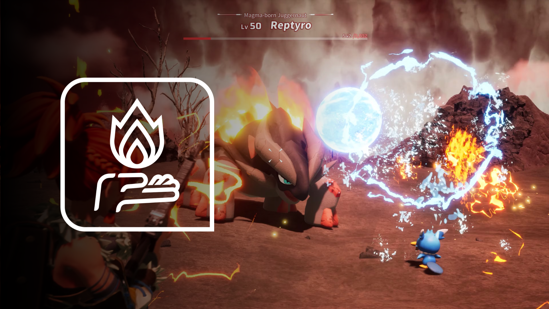 Palworld elemental effects with OWO Skin