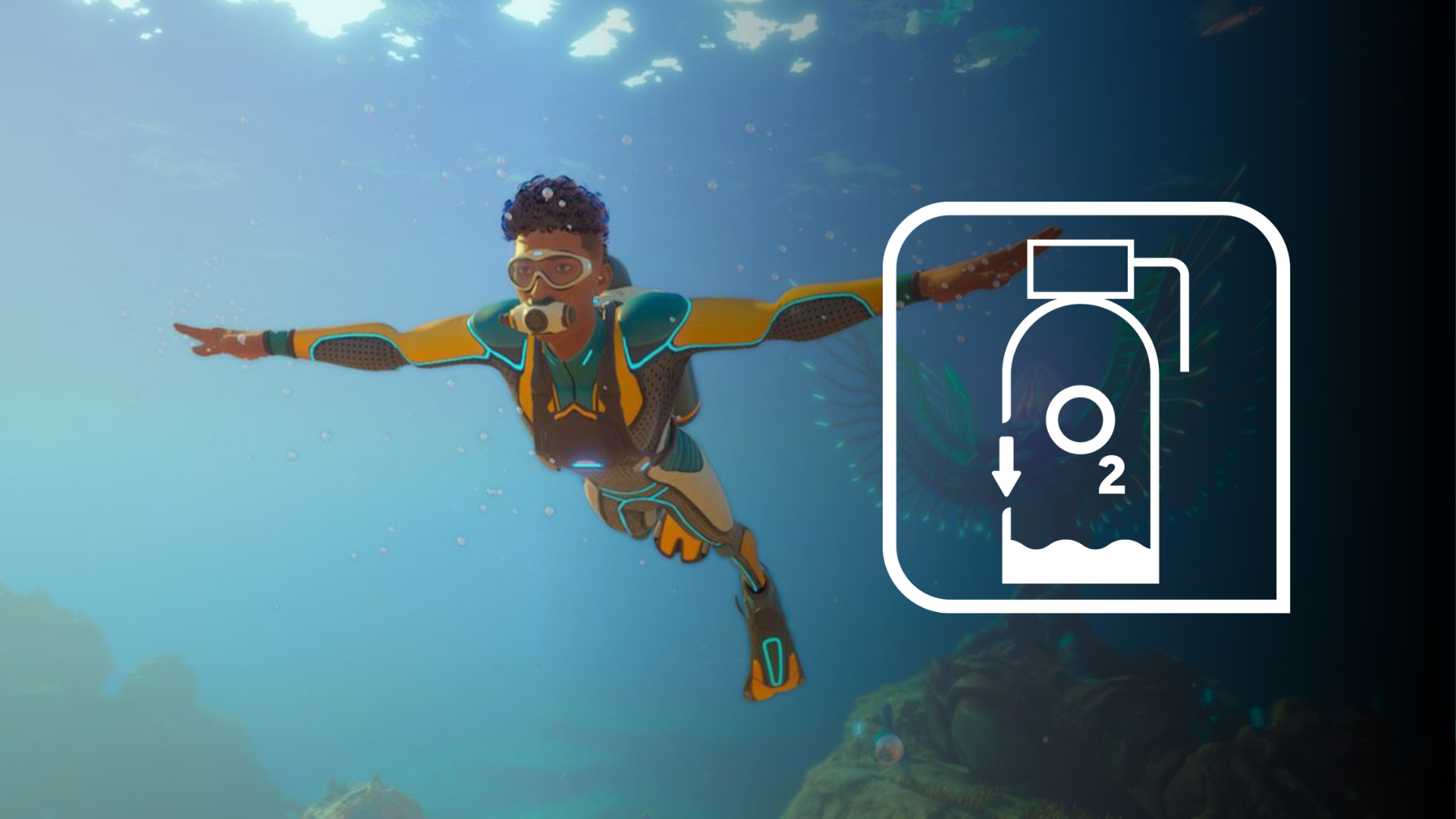 Subnautica 2 low oxygen with OWO Skin